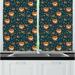 East Urban Home Pine Cone Kitchen Curtain Polyester | 39 H x 55 W x 2.5 D in | Wayfair 4EE9F4A877694BFE839F14E1FB43723B