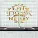 East Urban Home Eat Drink & Be Merry 2 Piece Kitchen Curtain Set Polyester | 39 H x 55 W x 2.5 D in | Wayfair FC263B21E7524A2DAB2EEBAB66E0FEA1
