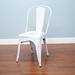 Williston Forge Guilherme Slat Back Stacking Side Chair in White | 33 H x 17 W x 20 D in | Wayfair 75225420465D496E9AAEA154E361F734