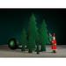 The Holiday Aisle® Flocked Tree Ceramic in Green | 19 H x 9 W x 3 D in | Wayfair 0B1E9507D0EE40368663D4E0A9999CDF