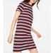 Michael Kors Dresses | Michael Kors | Striped T-Shirt Dress | Color: Black/Purple | Size: M