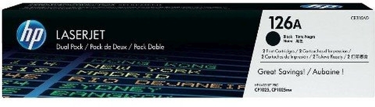 Toner Original HP CE310AD schwarz Image