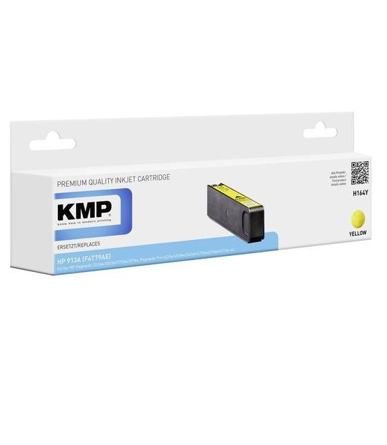 KMP Tinte ersetzt HP 913A Kompatibel Gelb H164Y 1751.4009 Tintenpatrone 48 ml Image