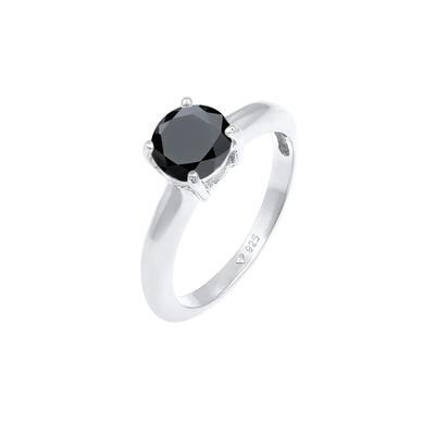 Elli - Solitär Klassisch Zirkonia 925 Sterling Silber Ringe 1 ct Damen