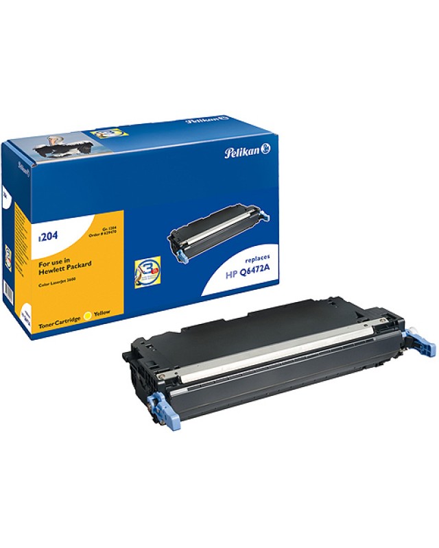 Pelikan 1204 Gelb Tonerpatrone entspricht: HP Q6472A Image