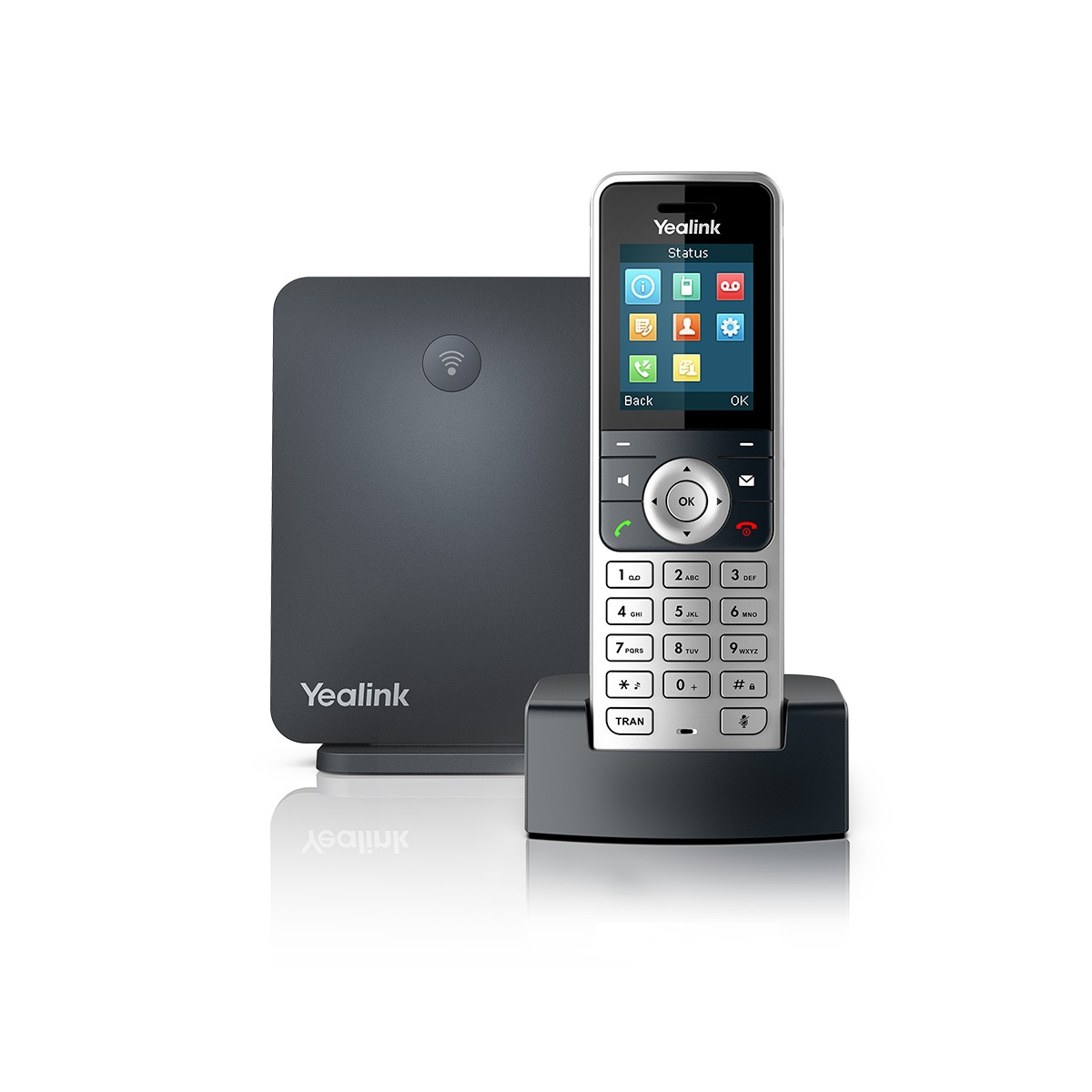 Yealink DECT Vo-IP Telefon Basis + Handset Display Farbig