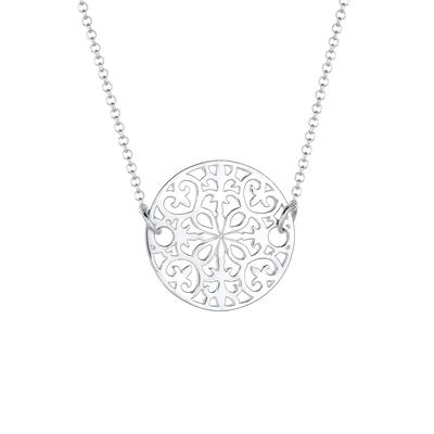 Elli - Ornament Münze 925 Sterling Silber Ketten 1 ct Damen