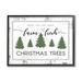 Stupell Industries Farm Fresh Trees Rustic Sign Christmas Charm by Jennifer Pugh - Graphic Art Print Wood in Brown | 30 H x 24 W in | Wayfair