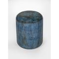 Joss & Main Kiersten Drum End Table in Blue | 18 H x 15 W x 15 D in | Wayfair 4BCF7563360A47008D0DEAD51F863EC3