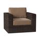 Woodard Montecito Swivel Patio Chair w/ Cushions Wicker/Rattan in Brown | 26 H x 41 W x 38 D in | Wayfair S511015-27Y