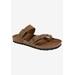 Women's Gracie Sandal by White Mountain in Brown Leather (Size 9 M)
