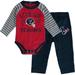 Infant Red/Navy Houston Texans Touchdown Raglan Long Sleeve Bodysuit & Pants Set