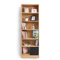 BuildRapido Bücherregal mit 6 Etagen, verstellbar, einfache Videomontage, Starke Holzmöbel, Einheitsgröße