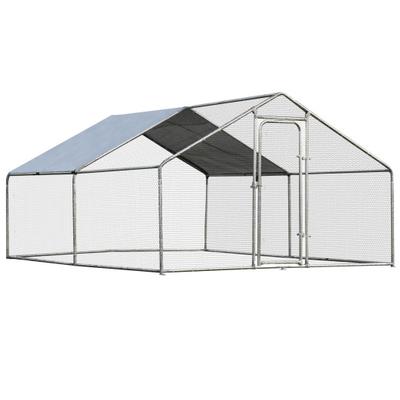 Costway Large Walk in Shade Cage Chicken Coop with Roof Cover-13'