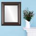 Charlton Home® Winchelsea Traditional Beveled Accent Mirror Wood in Black/Brown | 35 H x 29 W x 1 D in | Wayfair FF4A5D4225794563A1D9C877491CABDE