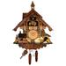 Alexander Taron Engstler Battery Operated Cuckoo Wall Clock Wood in Brown | 13.5 H x 14 W x 9 D in | Wayfair 483QMT