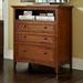 Birch Lane™ Melusina 3 Drawer Chest Wood in Brown/Red | 42 H x 40 W x 18.5 D in | Wayfair 4991EDE78155409EAB88E52659219F37