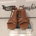 Ralph Lauren Shoes | Brown Sandal Wedges Size 8 | Color: Brown | Size: 8