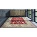 Red/White 168 x 120 x 0.45 in Area Rug - Canora Grey One-of-a-Kind Rumi Oriental Hand-Knotted Red Indoor Area Rug | Wayfair