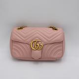 Gucci Bags | Gucci Gg Marmont Matelass Bag Dusty Pink | Color: Pink | Size: Small (10”W X 6”H X 3”W)