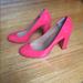 J. Crew Shoes | J Crew Block Heel Coral In Size 6 | Color: Pink/Red | Size: 6