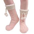 Jane & Bleeker Slipper Socks 2 Pairs (1 Cream pair and 1 Pink pair)