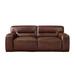 Sunset Trading Milan Leather Loveseat In Brown - Sunset Trading SU-AX6816-L