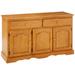 Sunset Trading Oak Selections Treasure Buffet In Light Oak - Sunset Trading DLU-22-BUF-LO