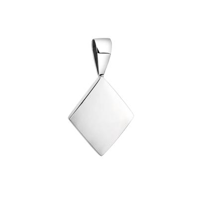 Nenalina - Geo Viereck Karo Trend Minimal 925 Silber Charms & Kettenanhänger Damen