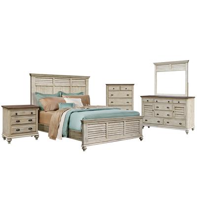 Sunset Trading Shades of Sand 5 Piece King Bedroom Set - Sunset Trading CF-2302-0489-K-5PC