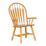 Sunset Trading Oak Selections Comfort Dining Arm Chair In Light Oak - Sunset Trading DLU-4130-LO-A