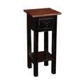 Sunset Trading Cottage Narrow Side Table In Antique Black And Raftwood - Sunset Trading CC-TAB1792TLD-ABRW