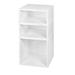 Niche Cubo Storage Set- 1 Full Cube/2 Half Cubes in White Wood Grain - Regency PC1F2HWH