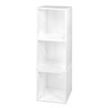 Niche Cubo Storage Set - 3 Cubes in White Wood Grain - Regency PC3PKWH