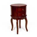 Twin Drawer Round Hall Table - All Things Cedar DS009
