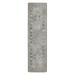 Gray/White 25 x 0.3 in Area Rug - Ophelia & Co. Abba Floral Tufted Pewter Area Rug Nylon | 25 W x 0.3 D in | Wayfair