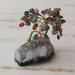 The Holiday Aisle® Spring Multi-Gemstone Mini Gemstone Sculpture Crystal in Gray/Green | 3.5 H x 2.4 W x 1.6 D in | Wayfair