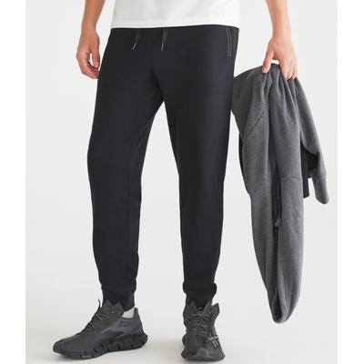 Aeropostale Mens' Solid Jogger Sweatpants - Black - Size XXL - Cotton