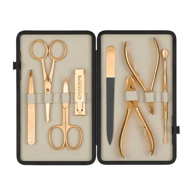 Czech & Speake Leather-Bound Manicure Set - Gold/Cream