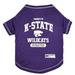 NCAA BIG 12 T-Shirt for Dogs, X-Small, Kansas State, Multi-Color