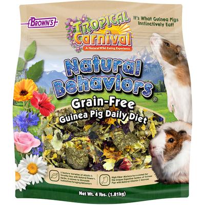 Brown's Tropical Carnival Natural Behaviors Grain-Free Guinea Pig Daily Diet Food, 4 lbs.