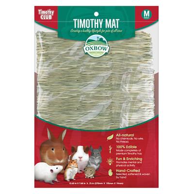 Oxbow Timothy Club Timothy Hay Mat for Small Animals, Medium