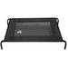 Elevated Cooling Pet Cot Bed, 55" L X 32" W X 8" H, X-Large, Black