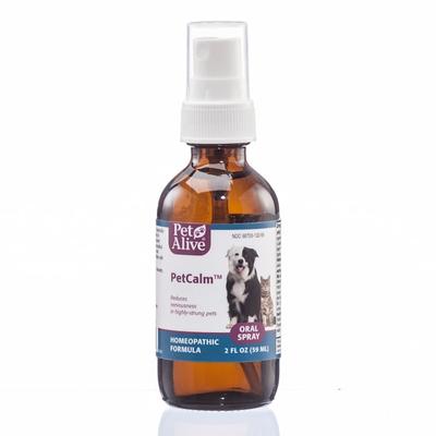 PetAlive PetCalm Oral Spray Natural Homeopathic Formula for Nervous System Balance and Stress for Pets, 2 fl. oz.