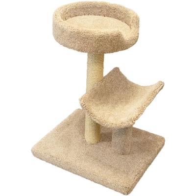 Prestige Cat Trees 2 Level Kitty Condo in Tan, 32" H