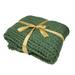 Northlight Seasonal Cable Knit Plush Throw Blanket 50 x 60 Plastic/Acrylic in Green | 50 W in | Wayfair 32913590