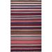 Brown/Pink 60 x 0.38 in Area Rug - Union Rustic Patridge Striped Hand Knotted Wool Brown/Pink Area Rug Wool | 60 W x 0.38 D in | Wayfair