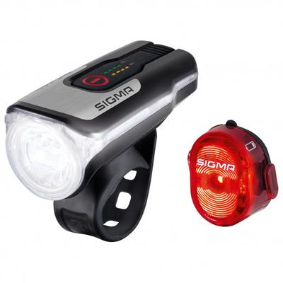 Sigma Sport - Aura 80 USB K-Set Nugget II - Fahrradlampen-Set schwarz/grau Image
