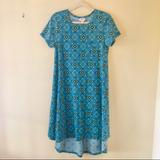 Lularoe Dresses | Lularoe Carly High Low Dress Teal | Color: Blue | Size: Xs