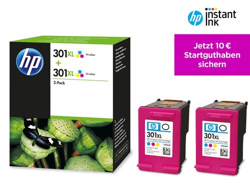 HP Original 301XL Druckerpatrone - Doppelpack cyan, magenta, gelb (D8J46AE) Image
